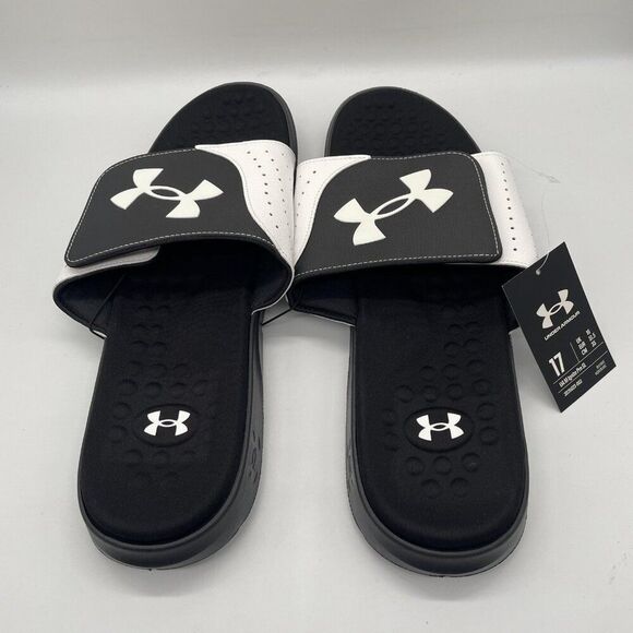 Under Armour Ignite Pro SL Shoes Mens Size 17 Slides Sandals Comfort Sports - Picture 3 of 8